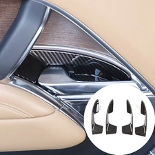 Abs Carbon Fiber Inner Door Handle Bezel Trim Cover Fits Range Rover Sport 23-24