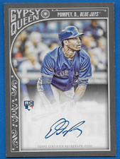 2015 Gypsy Queen on-card Auto Dalton Pompey RC Rookie #GQA-DPO Blue Jays