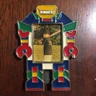 Vintage Set Of 2 Metal Enamel Picture Frames Robot Train 2x3” Picture Colorful — photo 3
