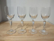 Set of 4 Crystal Cordial Goblets 5 1/4 " H