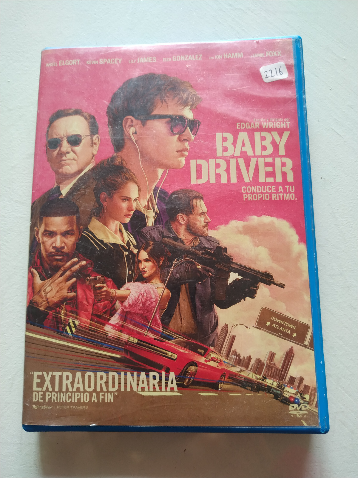 Baby Driver Edgar Wright Elgort Spacey - DVD Spanish English Region 2 Am