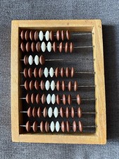 Vintage Soviet Russuan Small Abacus Wooden Accountan. Made in USSR