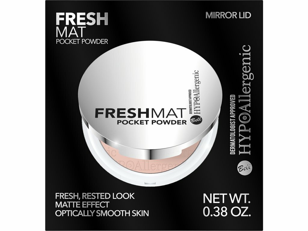 Bell HYPOAllergenic Fresh MAT Pocked Face Powder with Mirror Lid 4