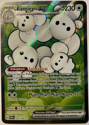 Pokemon Famieps ex Full Art | Deutsch 233/182 Paradox Rift | Near Mint