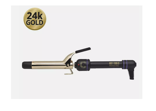 Hot Tools Professional 24K Gold Signature Series Curling Iron/Wand 1" Model 1181 - Picture 1 of 3