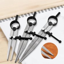Leathers DIY Adjustable Edge Creaser Wing Divider Rotating Leathercraft Compasse