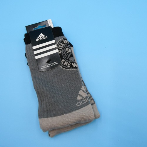 Columbus Crew SC Socks Mens Large Sz 9 - 11 Adidas Gray Soccer Mid Y2K - Picture 2 of 6