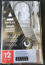 NEW SEALED ARTEZA Professional Quality 6B-4H. Lot of  12 Drawing Pencils med