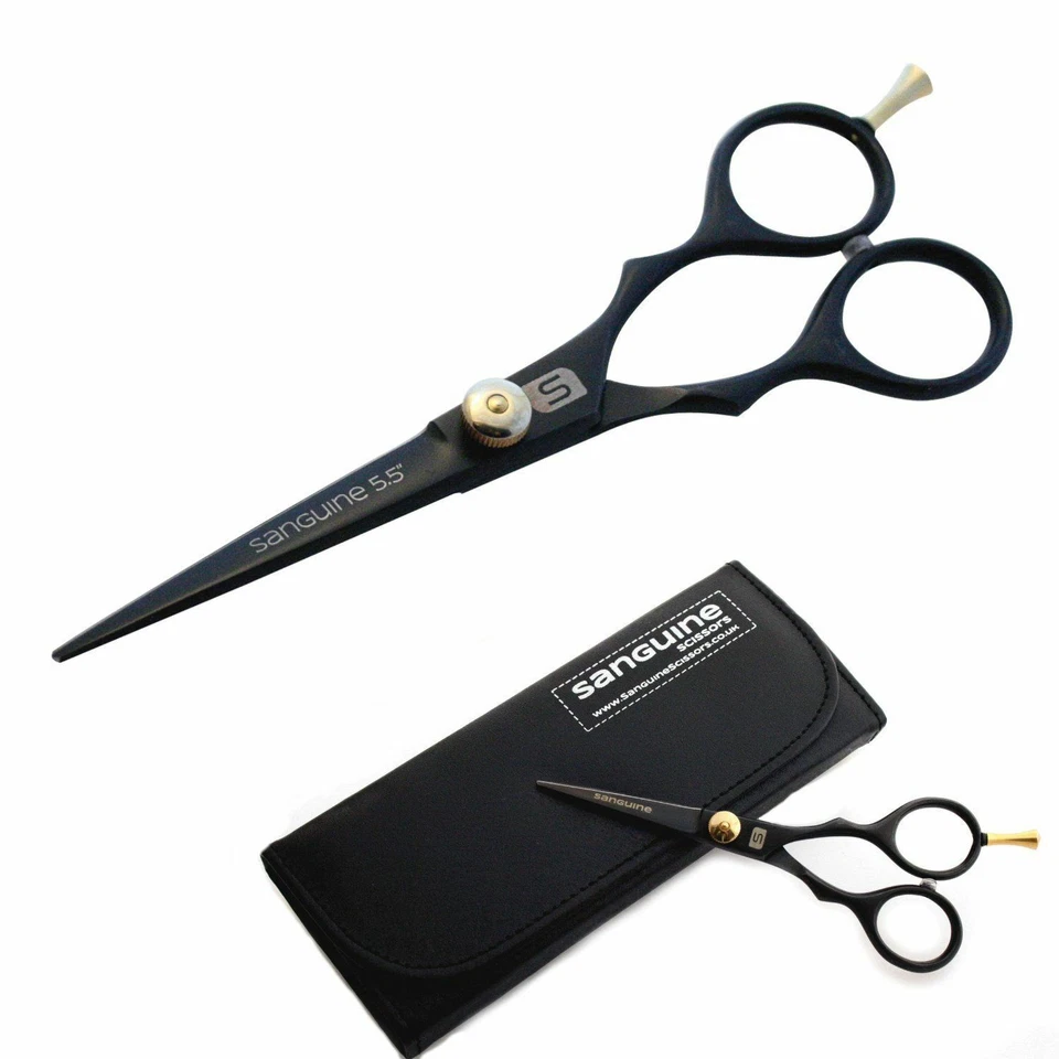 SANGUINE SCISSORS Black Moustache Scissors Trimming Scissors Personal Scissors 4.5" (11.5 cm) JAG