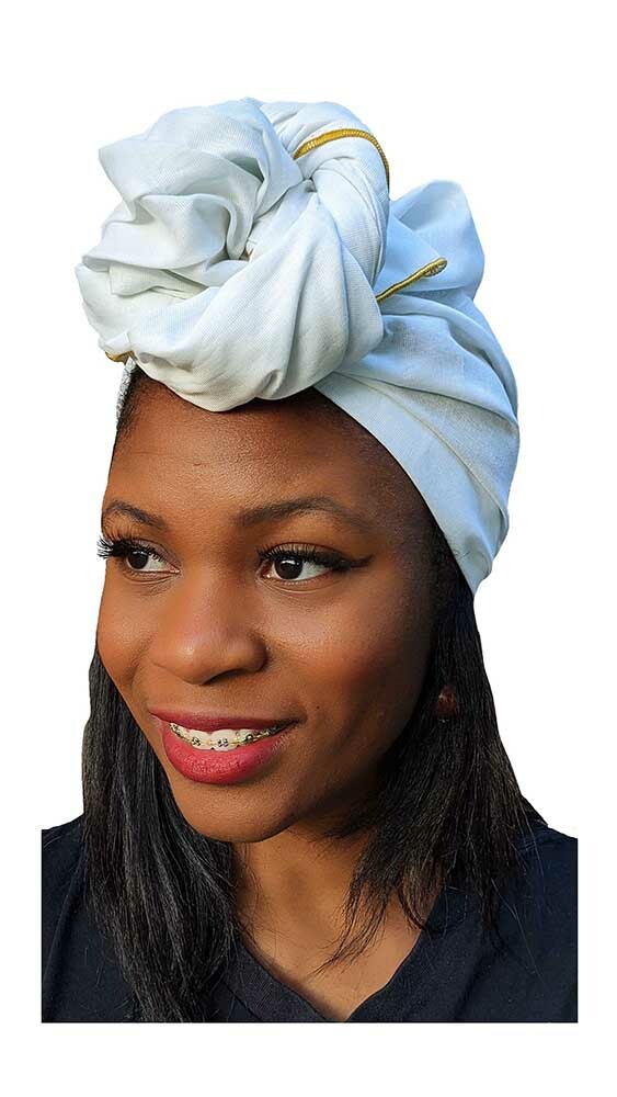 Infinity Scarf Hair Wrap Hair Wrapping Gauze Cotton Infinity Scarf - Main Image