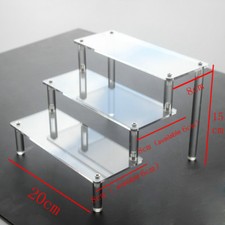 Clear Acrylic 3-5 Tier Display Shelf Showcase for Action Figure Toy Cosmetic New