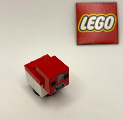 Lego Minecraft Baby Mooshroom Red Mushroom Cow Minifigure Lot - New