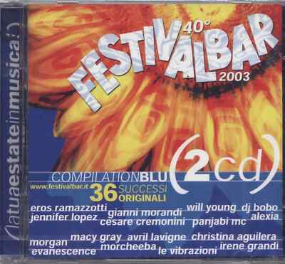 40° Festivalbar 2003 - 2 CD VERSIEGELT RAMAZZOTTI IRENE GRANDE MOONY CREMONINI