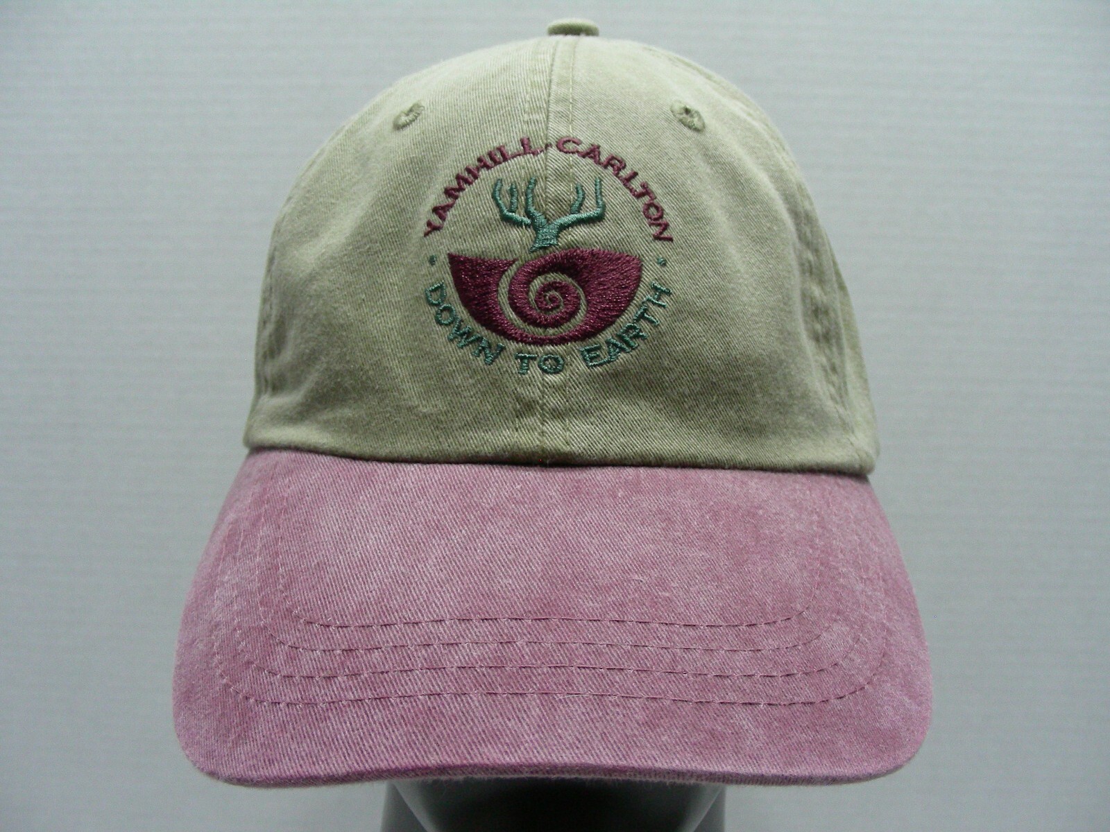 YAMHILL CARLTON - Down To Earth - Wine - Adjustable STRAPBACK Baseball Cap Hat!