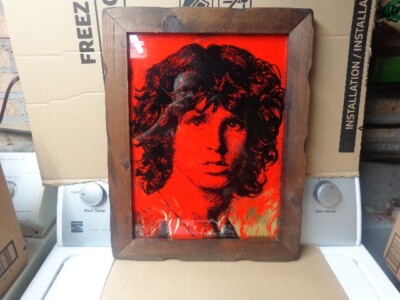 THE DOORS JIM MORRISON WOOD FRAME CARNIVAL MIRROR FIRE | eBay