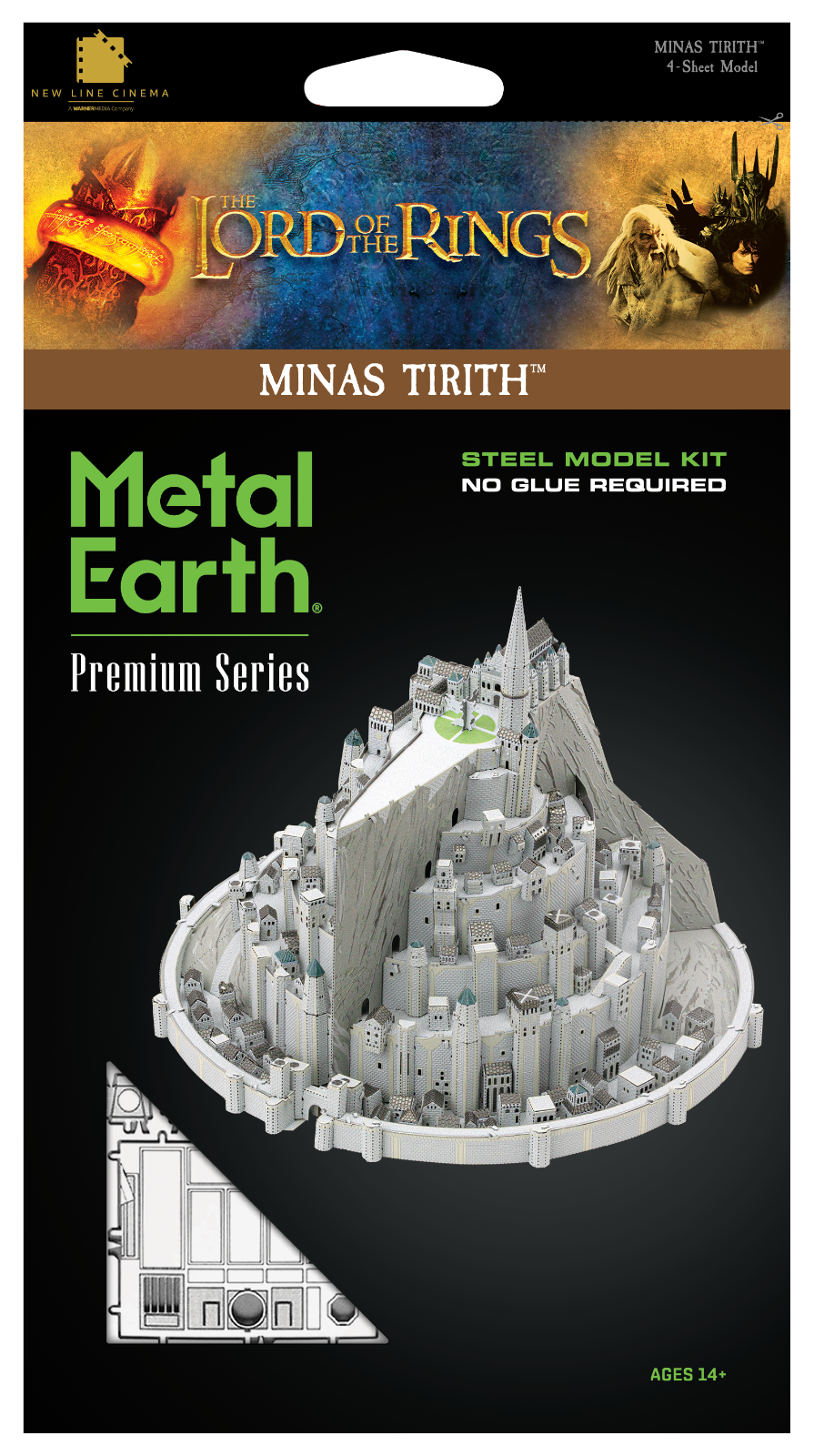 Metal Earth Premium Series Lord of The Rings Minas Tirith 3D Metal Model  Kit Fascinations