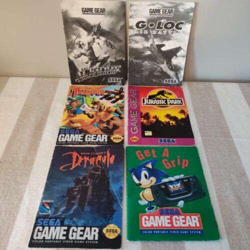 Sega Game Gear Manuals And Inserts bundle (Tailspin,Jurassic Park, Dracula) - Picture 1 of 7