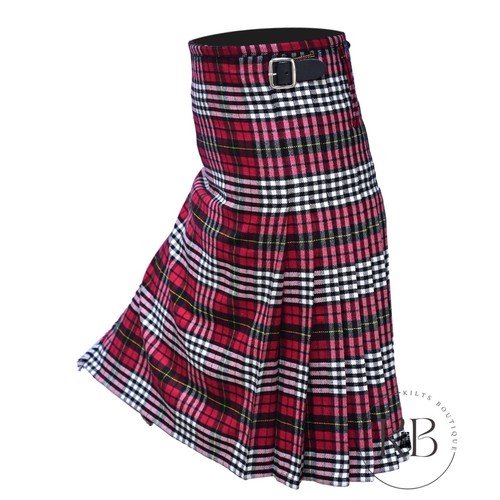Scottish Men's Morton Tartan Traditional 8 Yard Kilt 16oz - Picture 5 of 5