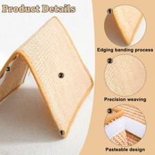 2 Stück Katzenkratzbrett Kratzecke Wand Kratzbrett Sisal für Katzen Brett DHL