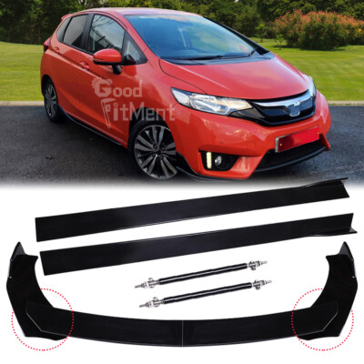 Für Honda Jazz Civic Spoilerschwert Frontlippe +Seitenschweller +Strebenstangen