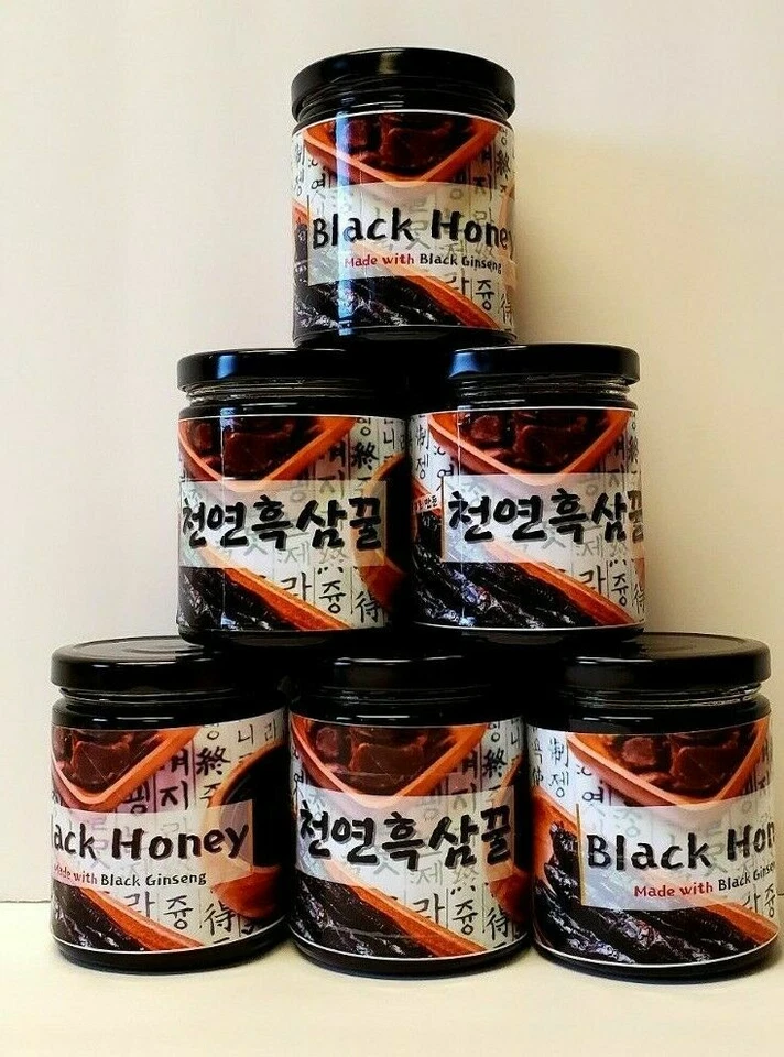 Mel preto feito com ginseng preto e raízes de cabelo 8 oz puro orgânico - Imagem 2 de 4