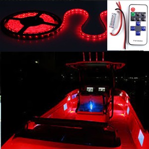 Details About 16ft Wireless Red Led Light Strip Kit Marine Deck Interior Lighting For Boat Car