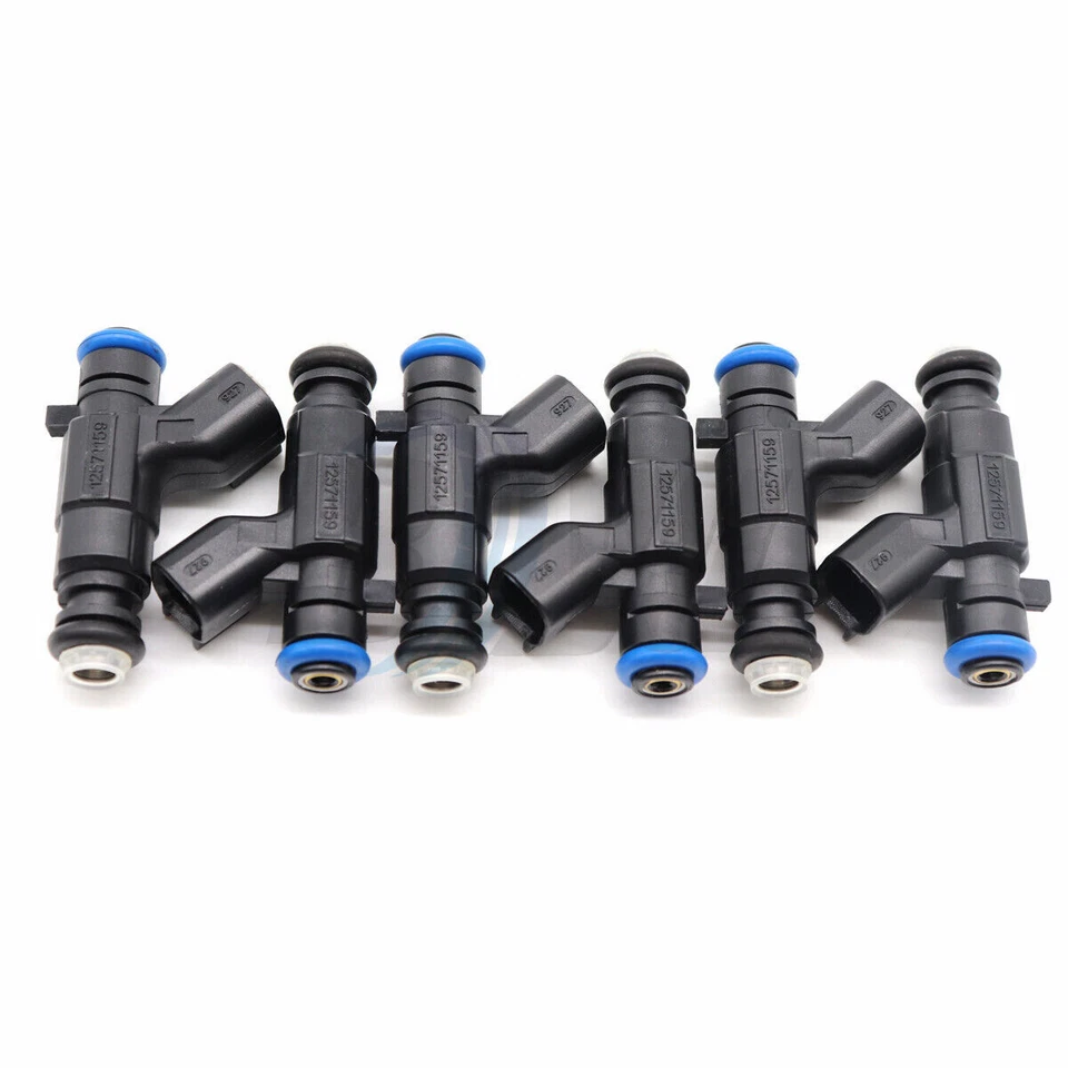 Juego (6) 0280156131 12571159 inyectores de combustible para 04-08 Cadillac Buick 3,6 L V6 Foto 3 de 4