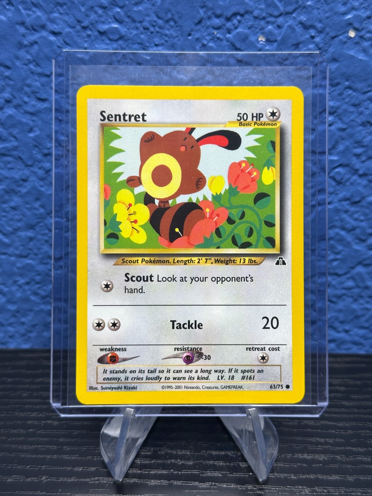 Pokemon TCG Sentret Neo Discovery 63/75 Unlimited Regular Common Card WOTC LP