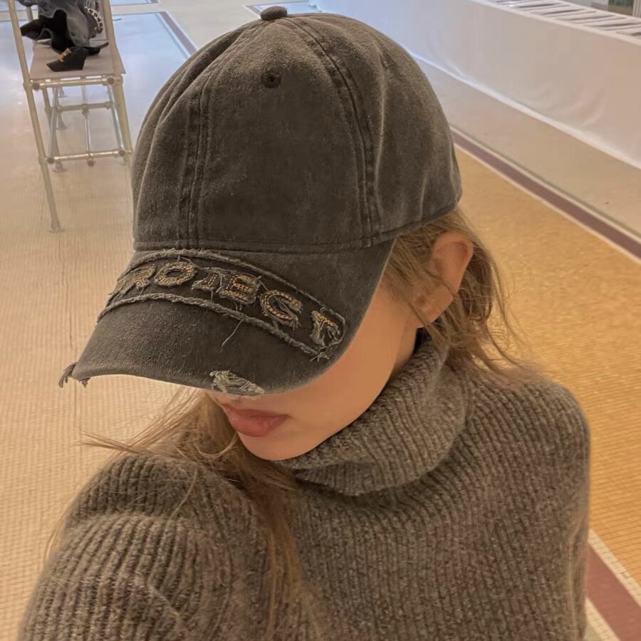 Washed Logo Brushed Y/project Adjustable Baseball Cap Hat Washed Logo Brushed Y/project Adjustable Baseball Cap Hat