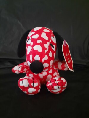 Hallmark Peanuts Snoopy Plush Toy With Hearts Valentines Day Gift 6'' w/ TAG RARE