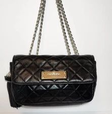 BRIGHTON MY FLAT IN LONDON BLACK LADY BUCKLEY LEATHER SHOULDER BAG HANDBAG $285