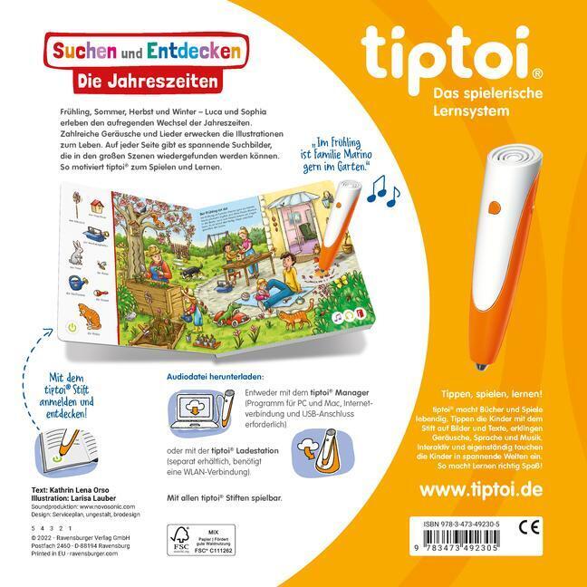 Thumbnail - Tiptoi® Suchen Und Entdecken: Die Jahreszeiten | Kathrin Lena Orso |
