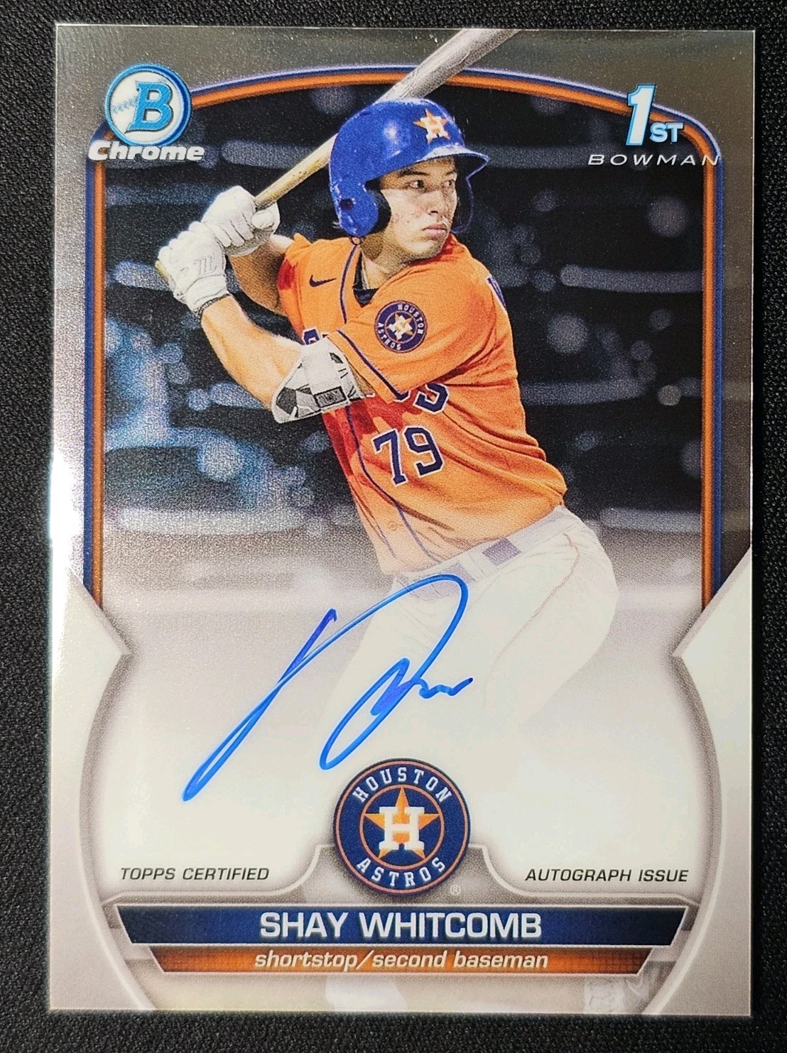 2023 Bowman - Chrome Prospect Autographs Shay Whitcomb #CPA-SW (AU, RC)