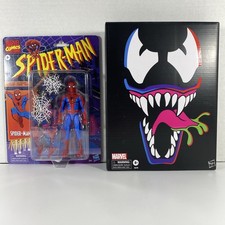 Marvel Legends Retro Spider-man And Venom Animated Cel-Shaded EXCLUSIVES