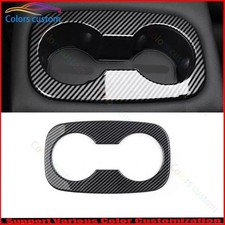 Cubierta trasera de vaso de agua de fibra de carbono ABS para Chevrolet Trax 2023-25
