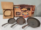 Wagner's 1891 Original Cast Iron Cookware 3 Skillets (NEW, VERY DIRTY, READ) S3