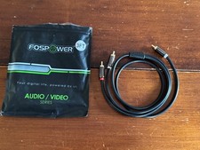 Fospower 3ft RCA Y Splitter Cable 1 Male to 2 Male Gold Audio Subwoofer Adapter