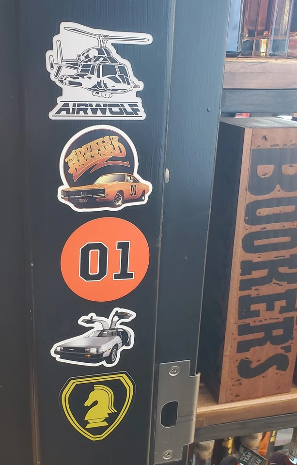 Dukes of Hazzard General Lee Knight Rider AIRWOLF Delorean IMANES 🧲 (5) RETRO Foto 2 de 4