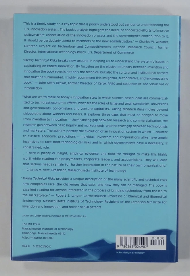2001 Branscomb & Auerswald TAKING TECHNICAL RISKS organizational development MIT Foto 2 de 3