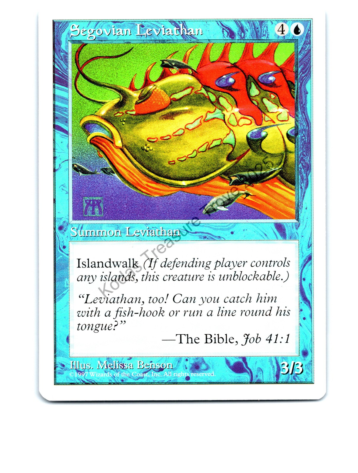 Segovian Leviathan Blue Fifth Edition Uncommon NP Near Mint or Better