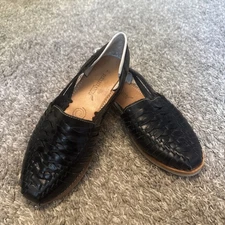 RedHawk Huaraches Handwoven by Mexican Artisans size 9.5 Black 