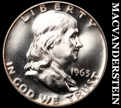1963 Franklin Half Dollar-Choice Gem Proof Lustrous No Reserve #G7575