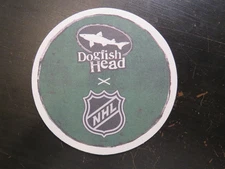 Beer COASTER ~ DOGFISH HEAD Brewery 60 Minute IPA ~ Official Beer of the NHL