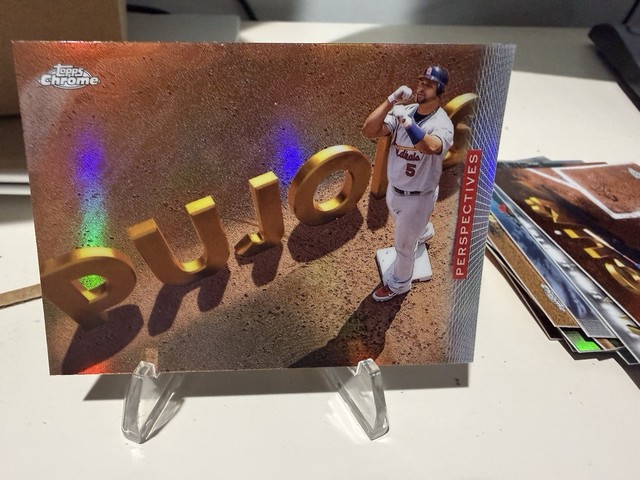 2026 Topps Chrome Albert Pujols Perspectives Insert St. Louis Cardinals P-9