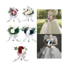 Artificial Flowers Toss Bouquet Bridal Bridesmaid Holding Bouquet Romantic for