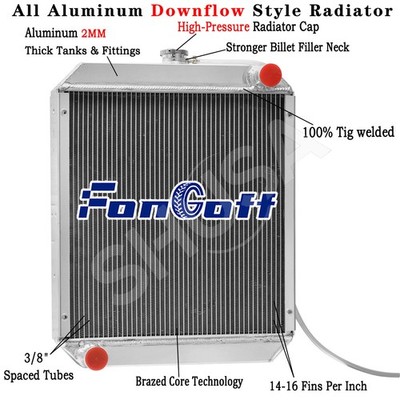 4 Row Radiator A86534243 For John Deere 8875 Ford L865/885 L5180 ,LX865
