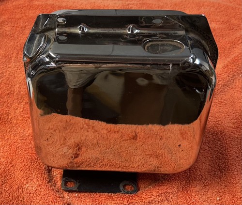 1966-69 HARLEY DAVIDSON IRONHEAD SPORTSTER CHROME OIL TANK OEM 