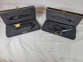 Ametek Hunter Spring Force Gauge & Mitutoyo Depth Micrometer Kit .001" Lot