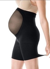 Spanx Women  s Size D Black Power Mama Maternity Shaper Shorts ZP-7878