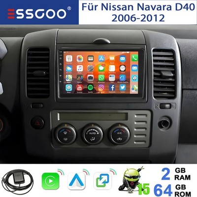 Für Nissan Navara D40 2006-2012 Autoradio 2GB+64GB Carplay Android 15.0 GPS Navi